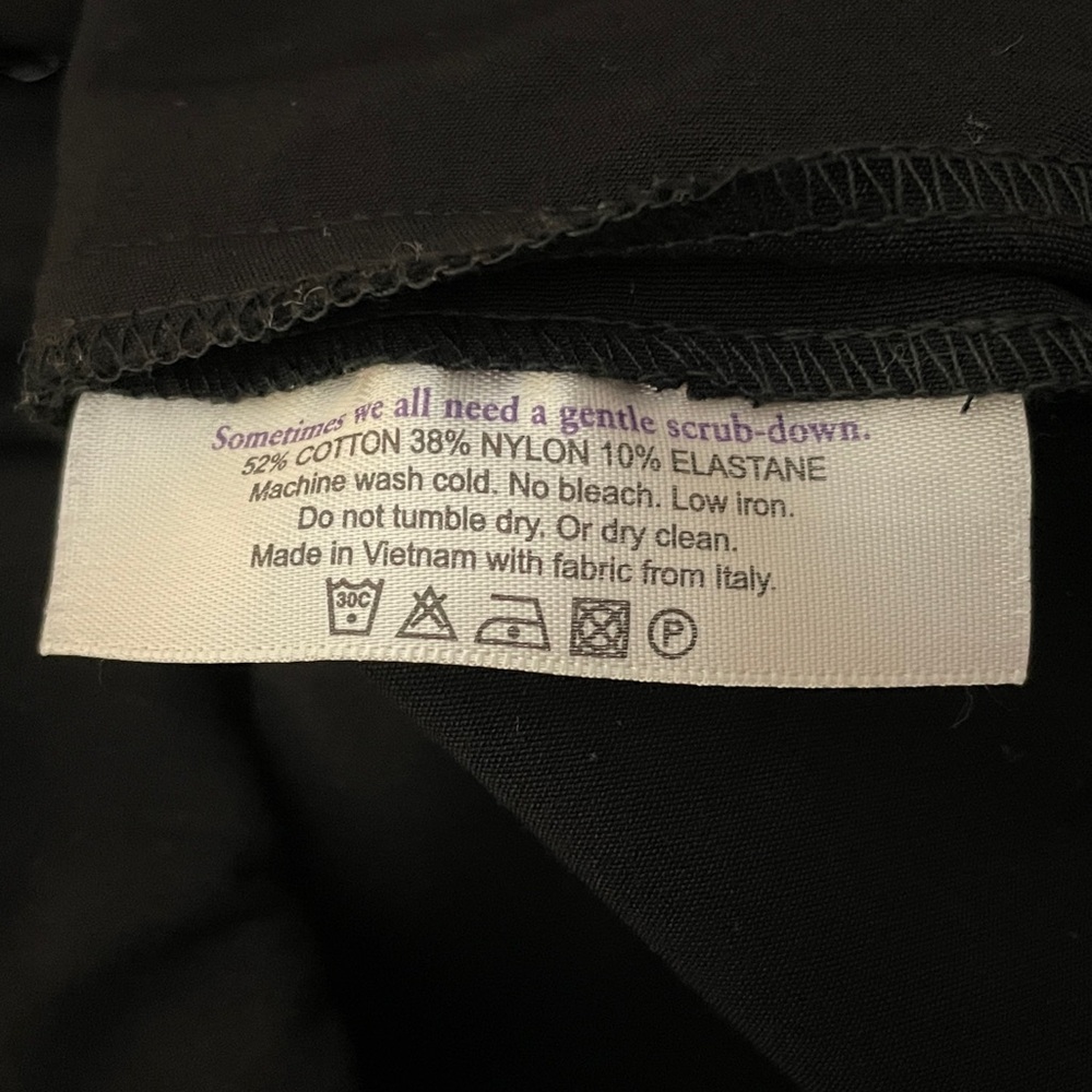 MM Lafleur Black Foster Women Pants 1X Stretch Business Casual Capsule Old Money - Picture 10 of 12